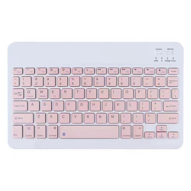 10 inch Bluetooth keyboard pink