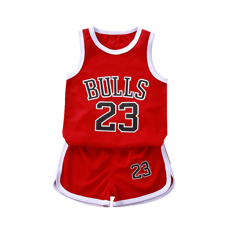 New Children's Clothing Summer Children's Quick-drying Clothes Sportswear suit Boys Sleeveless Baby Basketball Clothes Summer Vest Shorts