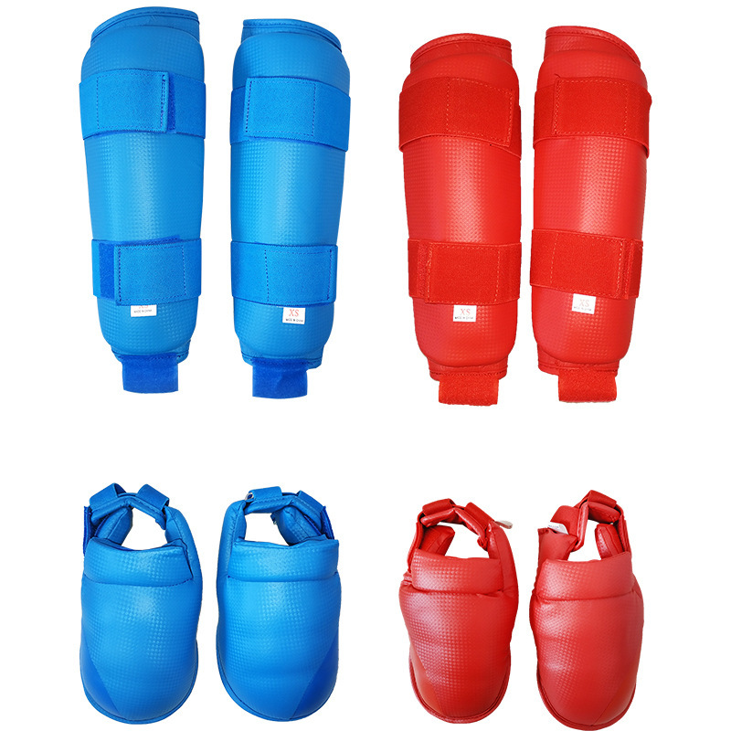 Factory direct karate guards leg guards boxing taekwondo children adult calf guards shin guards Foot Guards