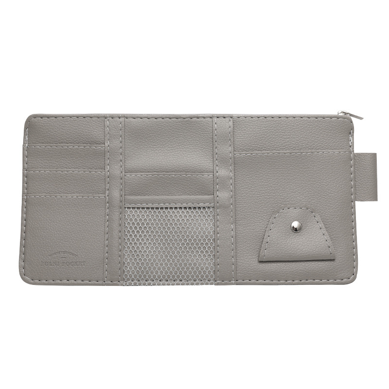 Car sun visor storage car glasses clip car ID card card multi-function storage bag car interior decoration