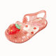 Children's Jelly Shoes Summer Girls Princess Sandals Meri Crystal Shoes Fruit Soft Sole Roman Style 3-8 Years Old Spring