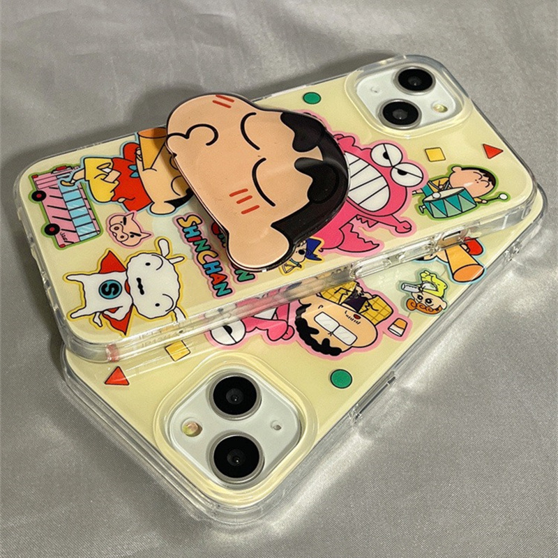 日系動漫小新適用iPhone14promax手機殼蘋果12新款13全包11軟套XS