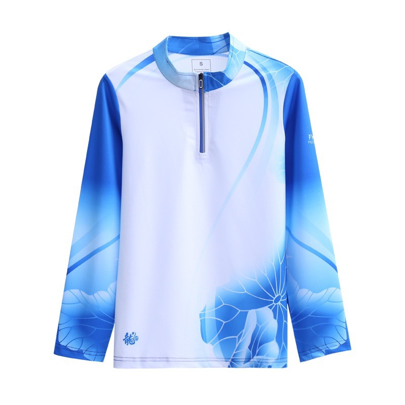 Sunscreen Mountaineering Shirt Sports Long-sleeved Running Outdoor Spring and Autumn Quick Collar Shirt Breathable Quick-drying Women's Sweatshirt Ice Silk