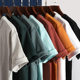 290g heavy cotton short sleeve T-shirt men's sanding bottoming shirt spring and summer thickened T-shirt solid color unisex basic T