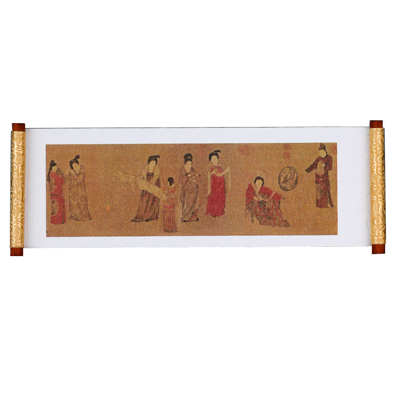 Famous Paintings Series High-end Refrigerator Stickers Qingming Shanghe Figure Thousand Miles Rivers and Mountains Creative Commemorative Gift Magnetic Stickers
