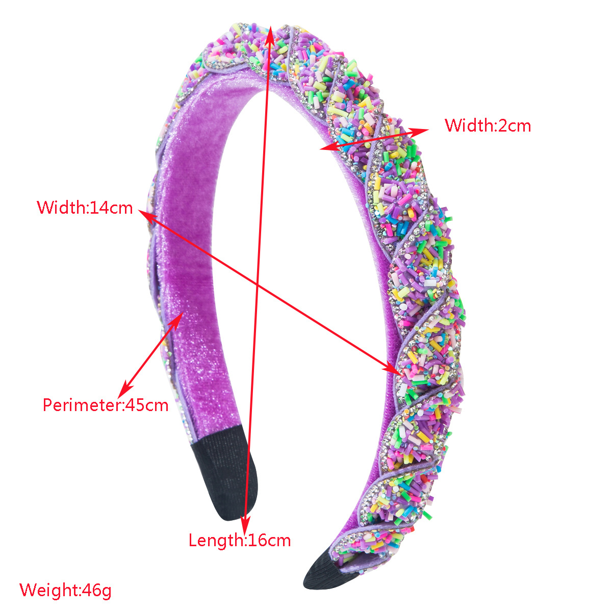 European and American New Baroque Hair Hoop Sweet Candy Color Cute Woven Headband High Cranial Top Beautiful All-match Hair Accessories for Women