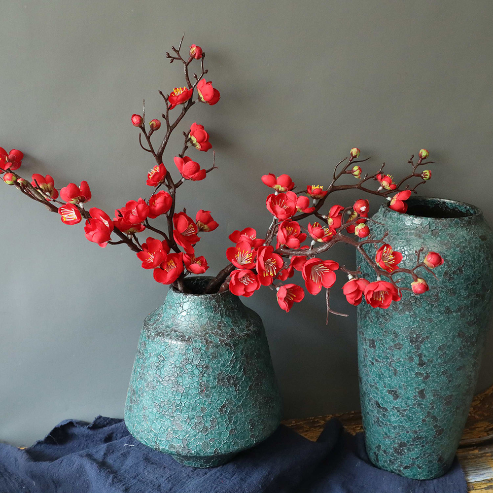 Factory Chinese Plum Blossom Wholesale Artificial Flowers Foreign Trade Home Decor Wedding Artificial Flowers MW36856
