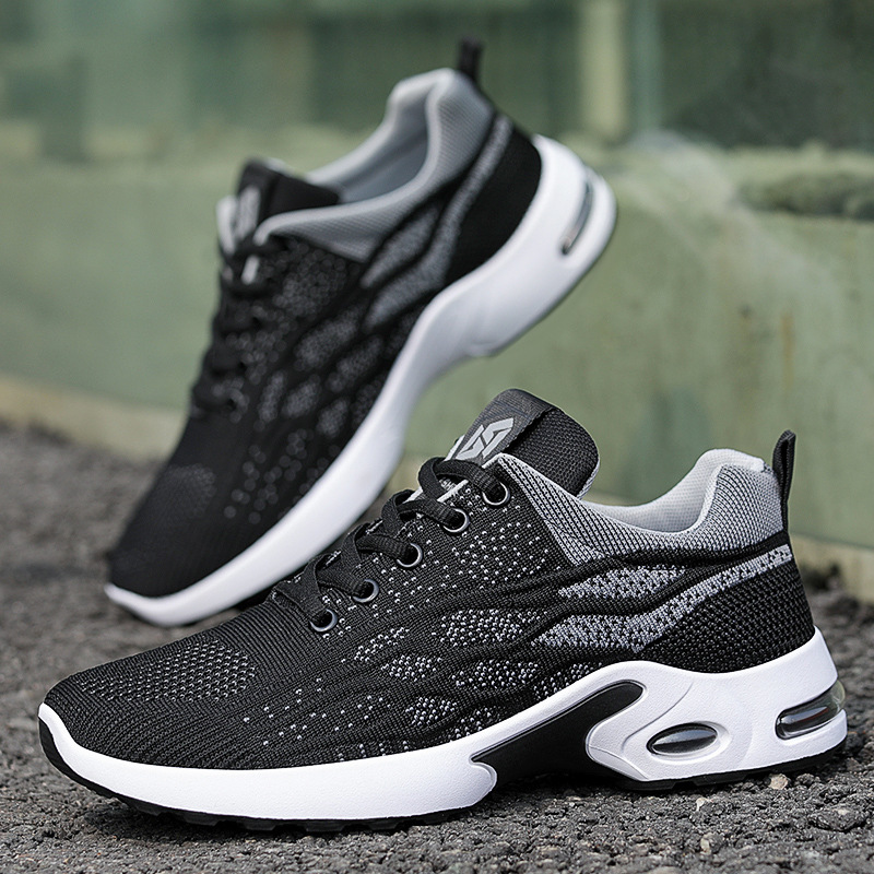 sneaker Men's 2025 Foreign Trade New Shoes Men's Breathable Lace-up Running Shoes Fashionable Korean Style Lightweight Casual Men's Shoes