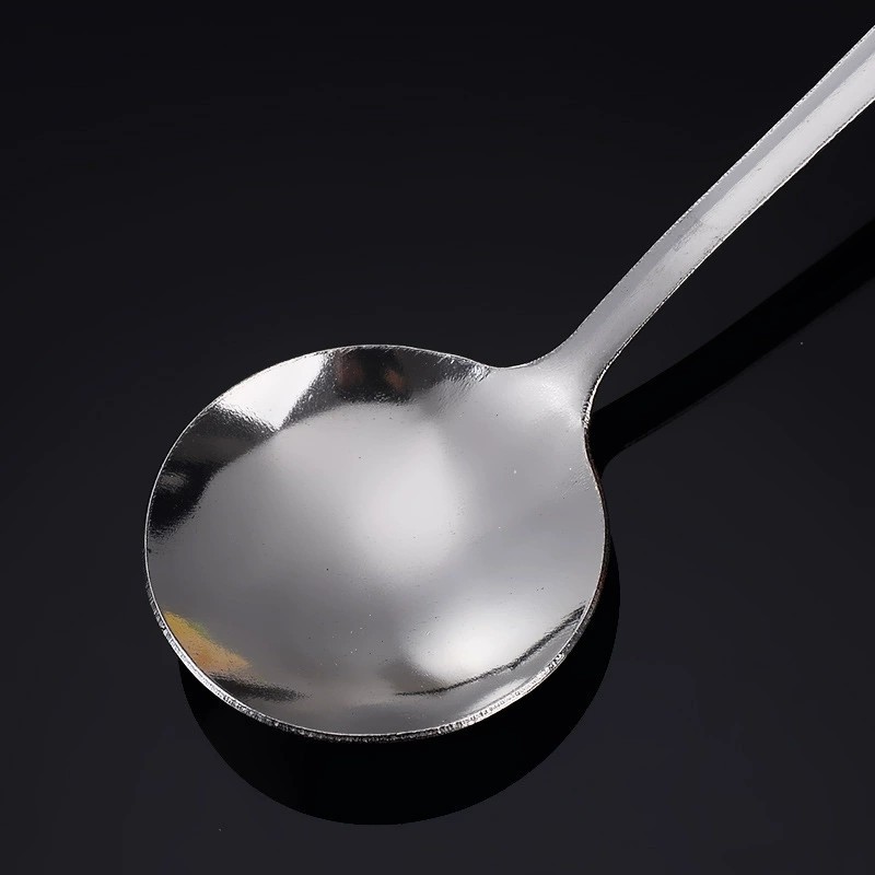 Stainless Steel Round Spoon Bird's Nest Tremella Spoon Honey Dessert Wedding Ceremony Mixing Spoon Coffee Spoon Printable LOGO