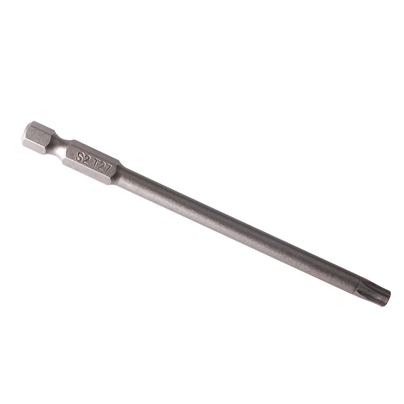 11-piece 100mm Hollow Batch head lengthened plum blossom magnetic batch head with magnetic electric screwdriver batch head s2 steel