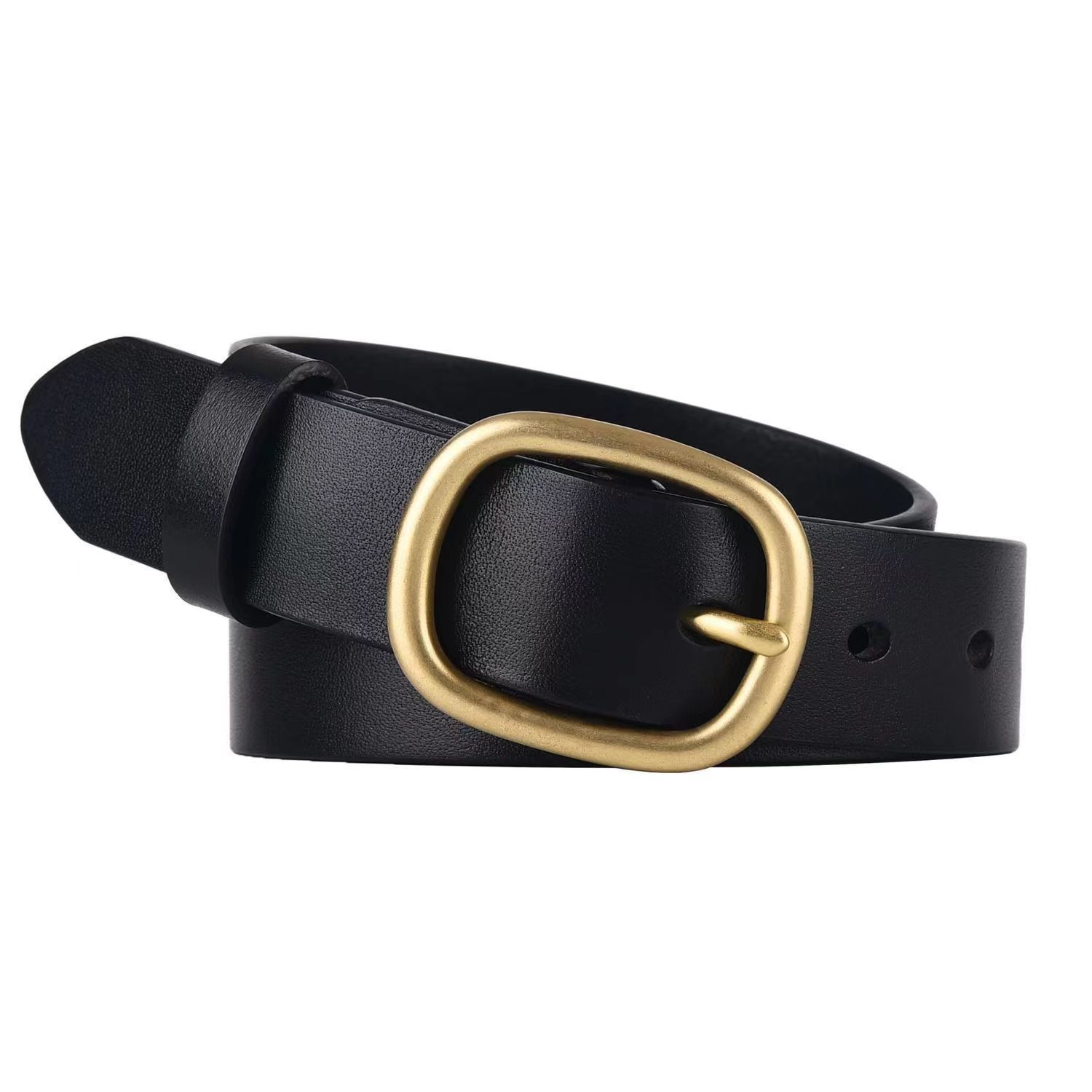 Curea simplă, all-match, pentru femei, curea pentru blugi, pantaloni, stil coreean, stil vintage, elegant, decorativ, costum_voghion.com