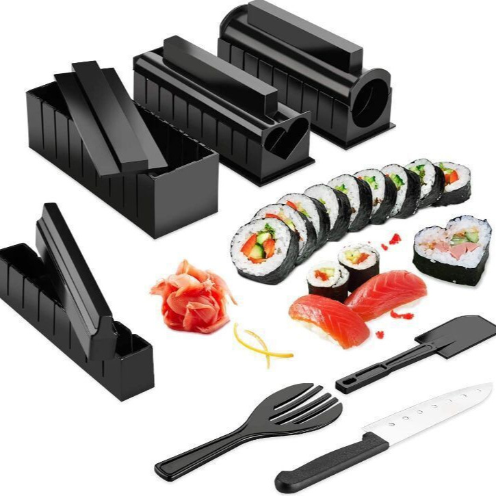Kitchen supplies sushi tool set DIY mold set Hot Selling Sushi mold set of 11 pieces sushi
