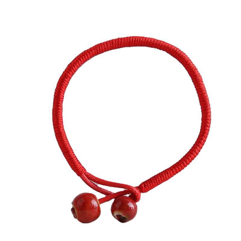 Birth year red rope baby bracelet bracelet men and women couple bracelet Jingdezhen ceramic jewelry wholesale