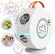 Round rotating bubble machine White