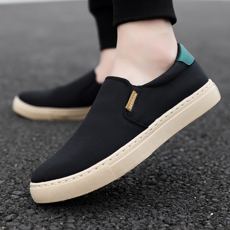 Foreign Trade Multi-color Extra Large Size Men's Shoes Ice Silk Canvas Shoes Men's Lazy Slip-on Casual Board Shoes Men's Cloth Shoes
