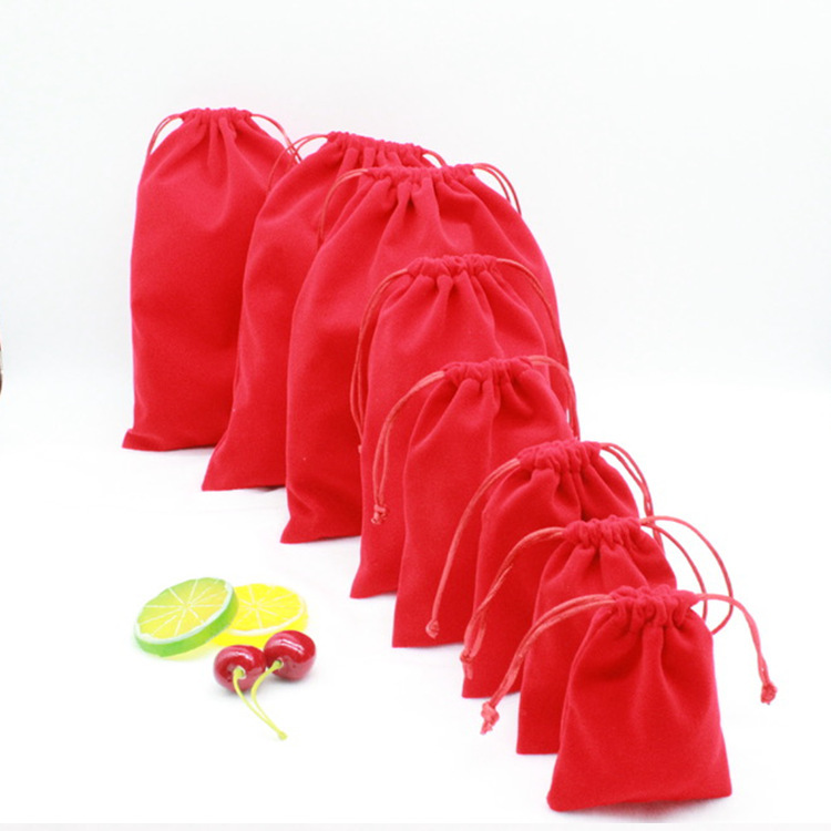 Spot 7*9 flannel bag wholesale jewelry bag headset power storage bag gift packaging cloth bag