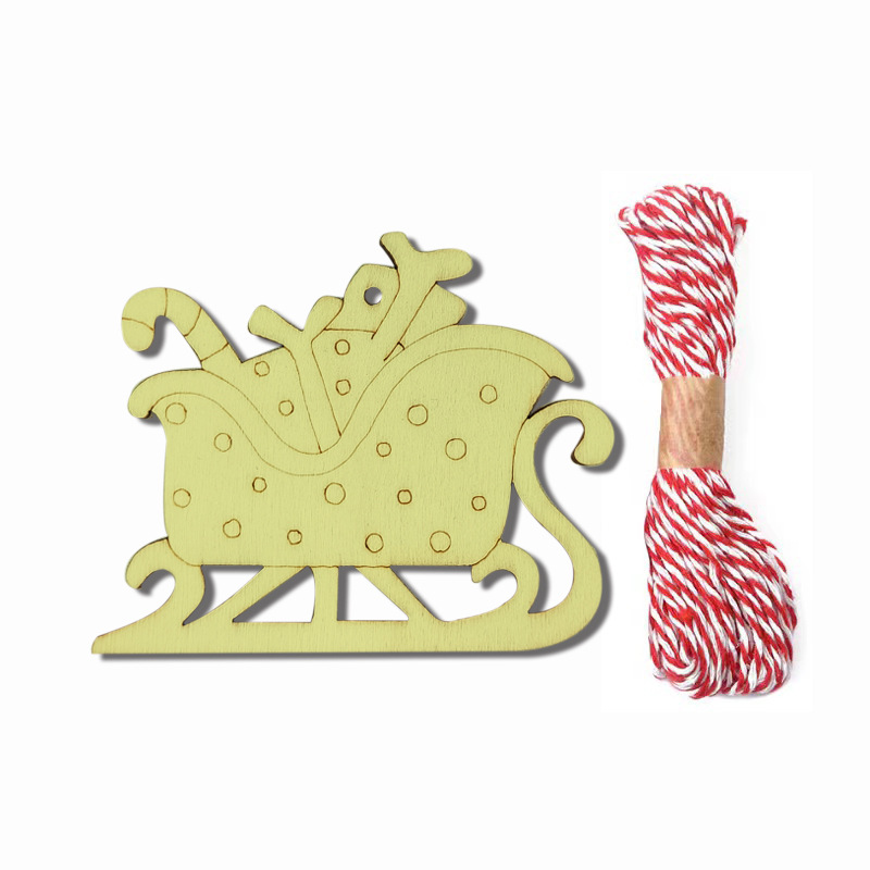Wooden Wooden Crafts Cross-border Christmas Decorations Home Small Ornaments Living Room Handmade Hanging Ornaments diy Pendant