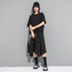 Yamamoto Diablo Style Summer New Short-sleeved T-shirt Design Sense Instagram Style Top Irregular Loose Casual Women's Fashion