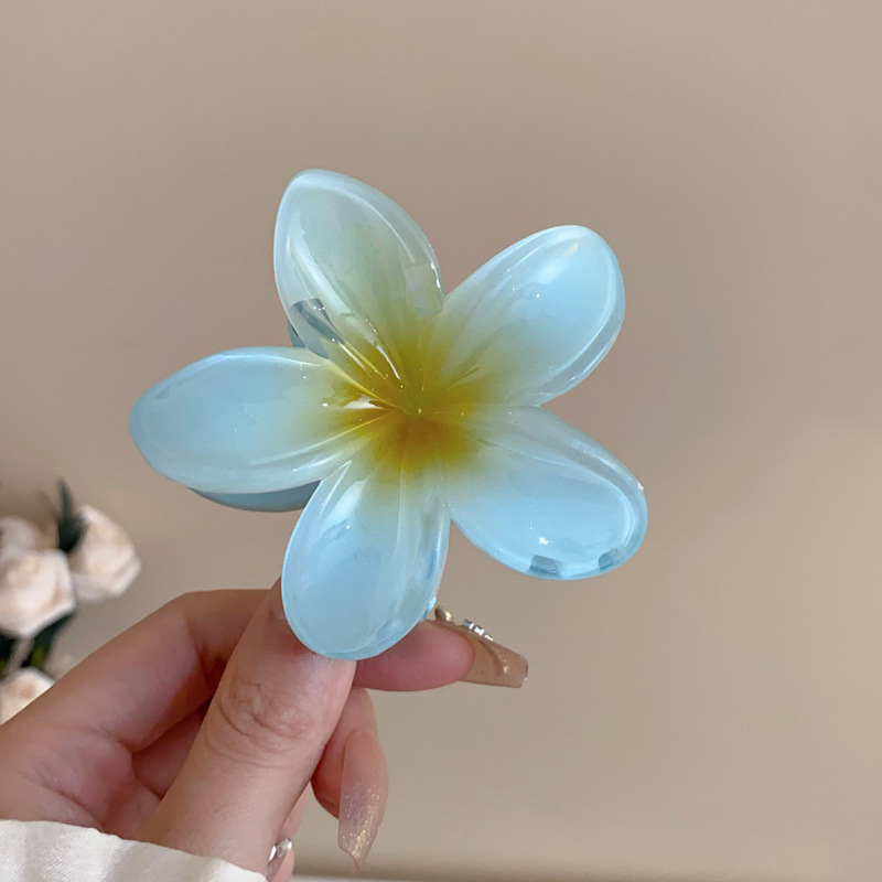 Unisex Three-dimensional rose flower hair clip romantic lazy wind shark clip niche high-grade hair accessories woman_voghion.com