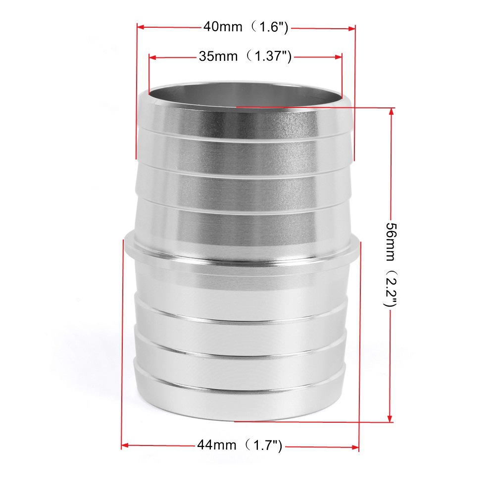 Automotive coolant hose interface radiator 1-1/2 to 1-1/2 steam port connection exchange adapter