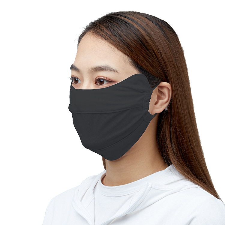 Summer Sun Protection Eye Angle Mask Women's Dust-proof UV-proof Veil Sunshade Ice Silk Mask Riding Face Protection