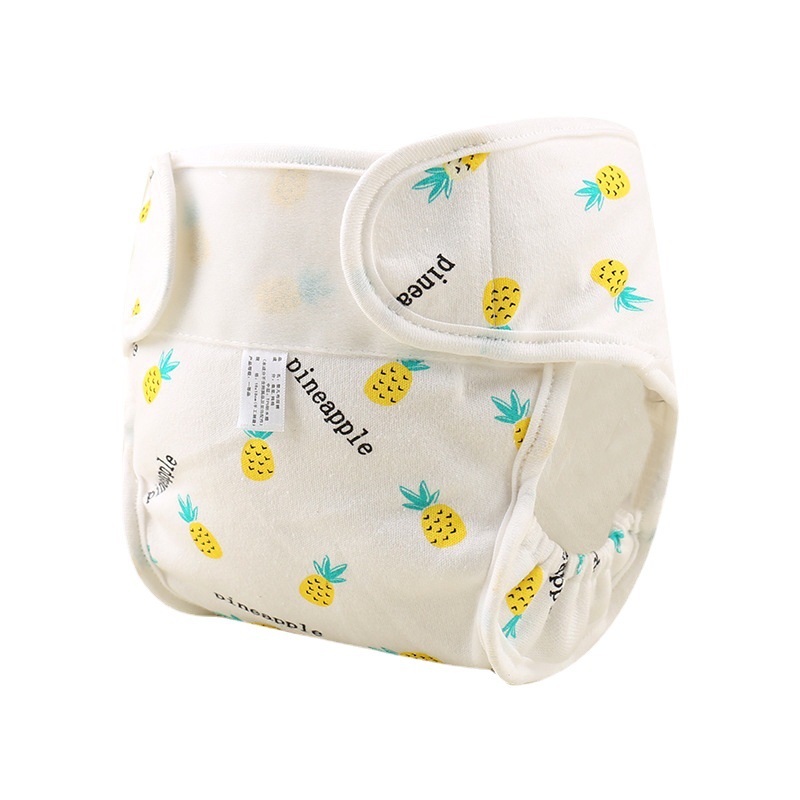 New ins Pure Cotton Three-Dimensional Anti-Side Leakage Training Pants Baby Cloth Diaper Pants Baby Diaper Pants Newborn Diaper Pants