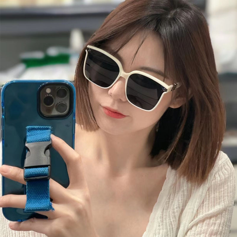 Gm Sunglasses Women's High-end Sense Face Small UV Protection Large Frame Retro Cat's Eye Glasses 2024 New Sunglasses for Men
