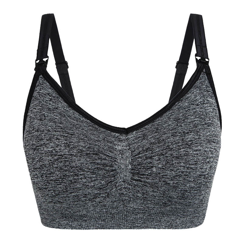 Cross-border exclusive for large size postpartum pregnant women without steel ring front opening buckle nursing bra feeding gathered adjustable underwear women