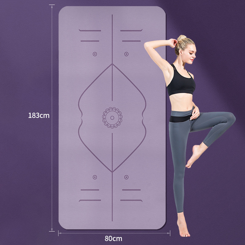 TPE Soundproof Shockproof Sports Fitness Mat Non-Slip Thickened Floor Mat Household Silent Foldable Shock Absorber Yoga Mat
