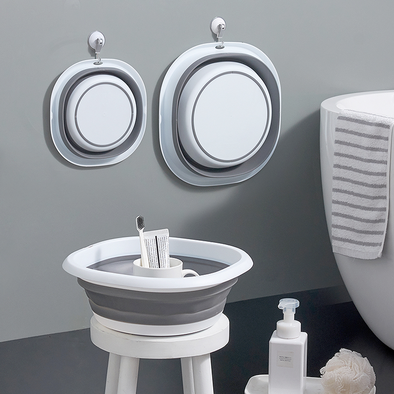 Folding Basin Portable Travel Foldable Basin Washbasin Student Dormitory Washbasin Plastic Small Basin Household