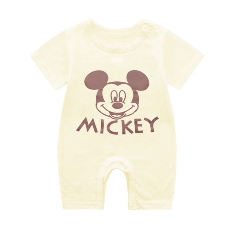 [Manufacturer's Direct Supply] Chinese Style Baby Siamese Clothes Summer Clothes Newborn Short Climbing Baby Cotton Cartoon Clothes