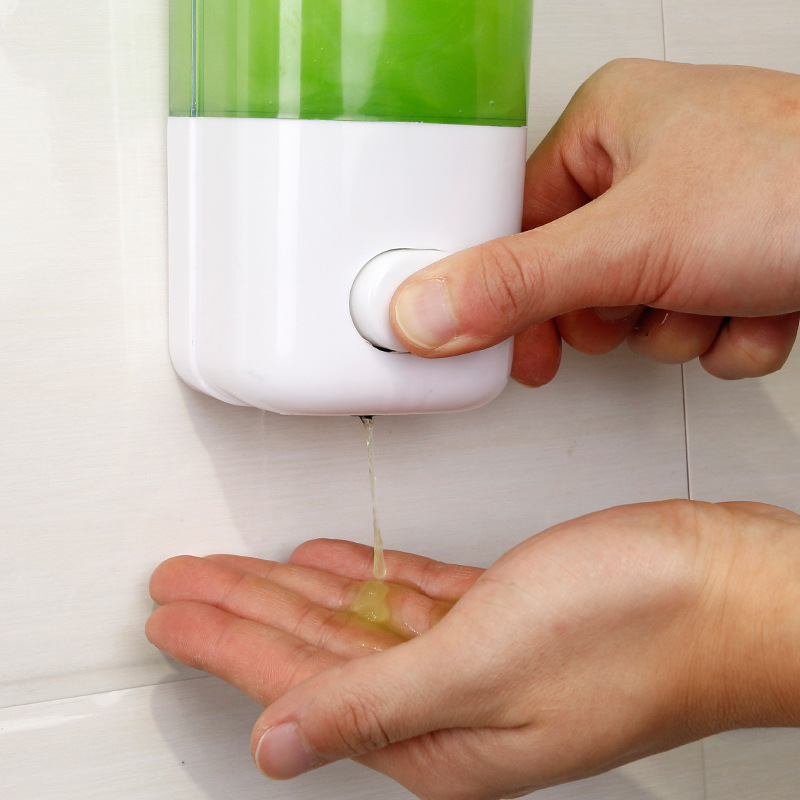Factory Direct Supply hotel bathroom press soap dispenser shampoo bath lotion punch-free wall-mounted soap dispenser