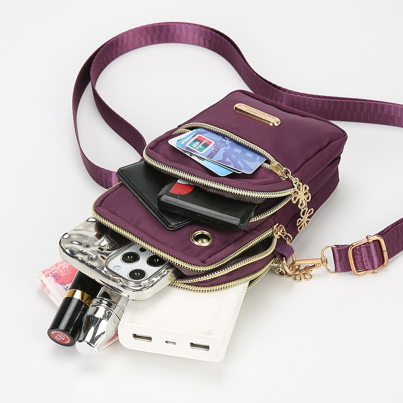 New mobile phone bag women's crossbody mini bag mobile phone bag halter bag portable wrist coin purse