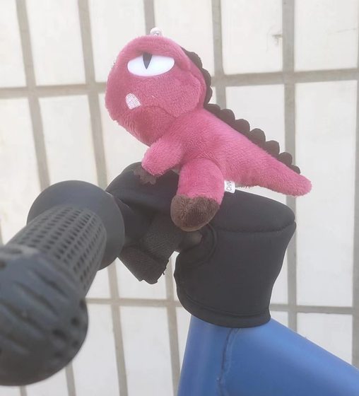 Children's Balance Car Handle Stand Protective Cover Sliding Mountain Bike Breast Protection Anti-collision Protector Rubber Handle Doll