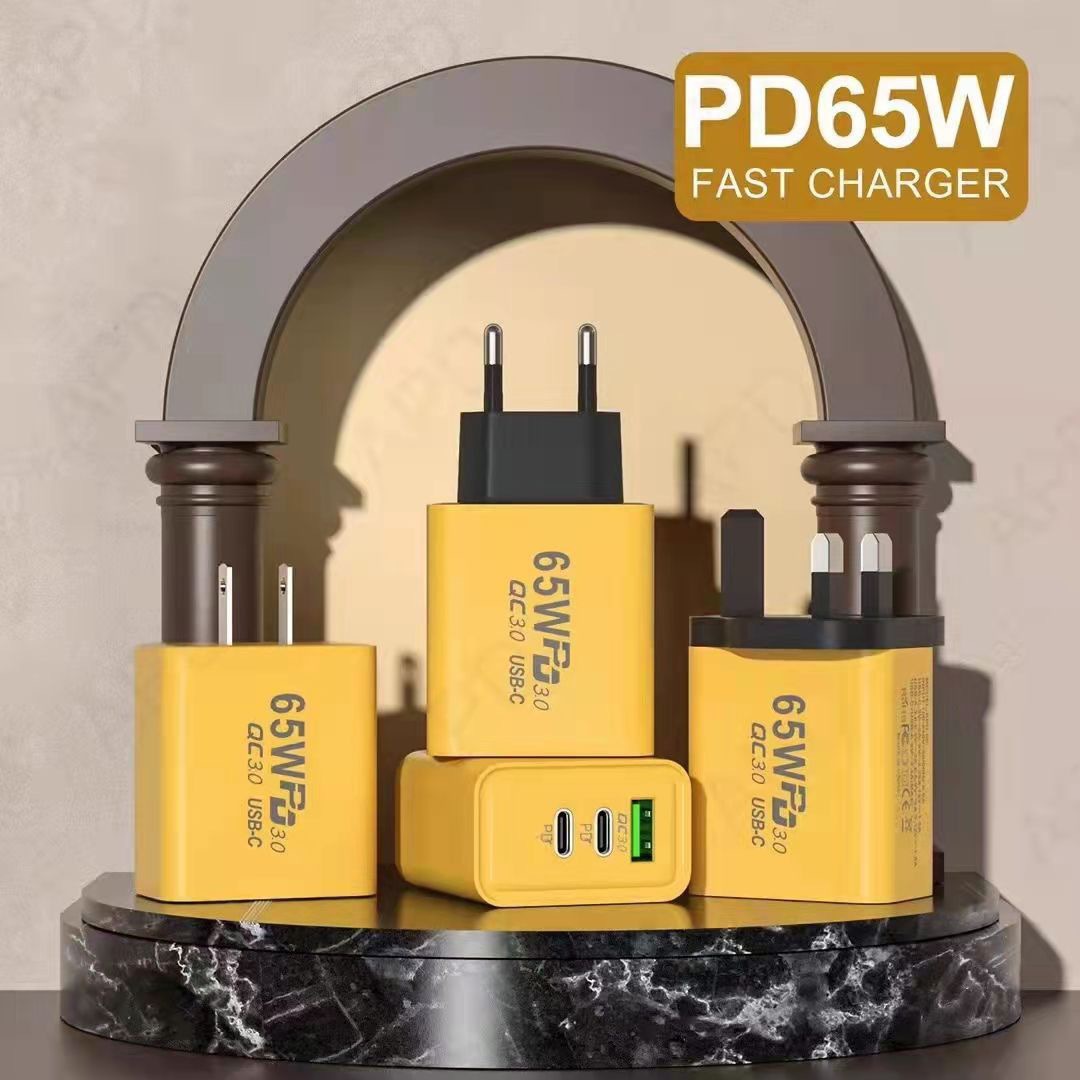 65W Mobile Phone Fast Charging Charger Dual Type-C Single USB Multi-port PD Fast Charging Head
