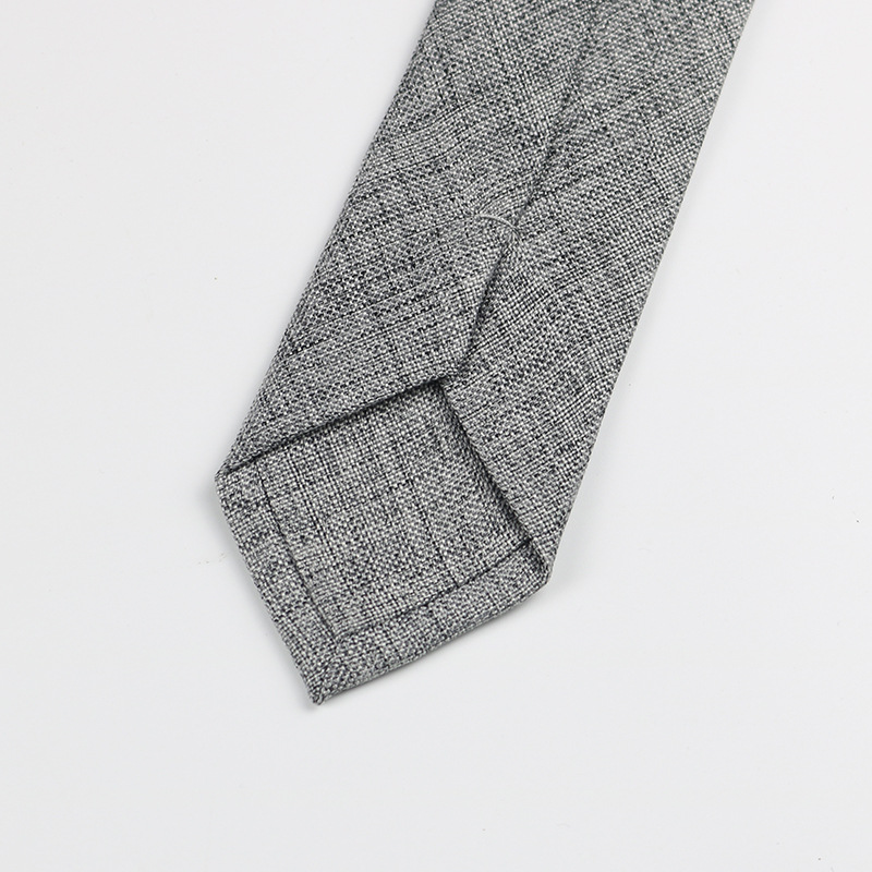Men's formal wear for work professional Korean wedding groom artistic simple academic style blue gray 6cm hand tie