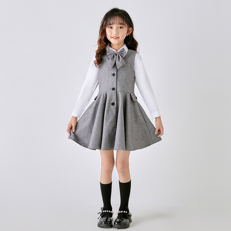 Suit School Uniform Children's Chorus Recitation Performance Suit British Style Primary School Students' Class Suit Kindergarten Garden Suit Spring