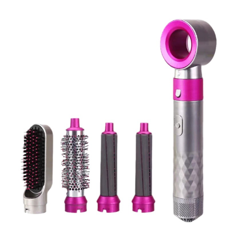 Cross-border new five-in-one hot air comb automatic hair curler modeling multifunctional hair styling comb electric hair dryer