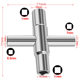 4 in 1 silver wrench cross faucet wrench square wrench manual bathroom wrench hardware tools wholesale