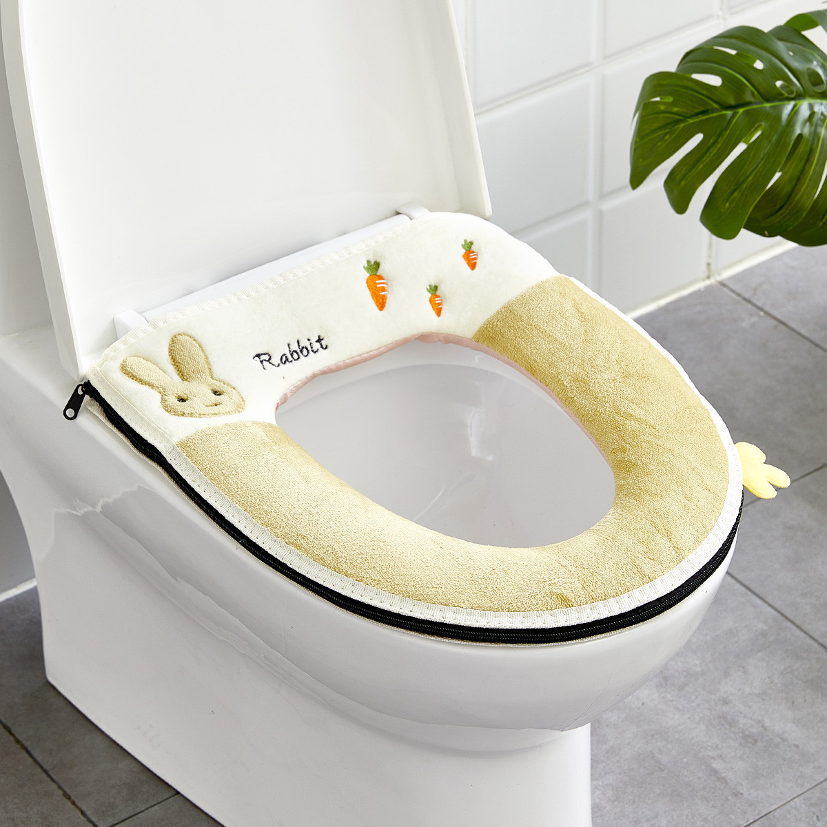 2023 New Luminous Toilet Pad Thickened Toilet Cushion Household Toilet Four Seasons Universal Toilet Pad Waterproof Set Horse