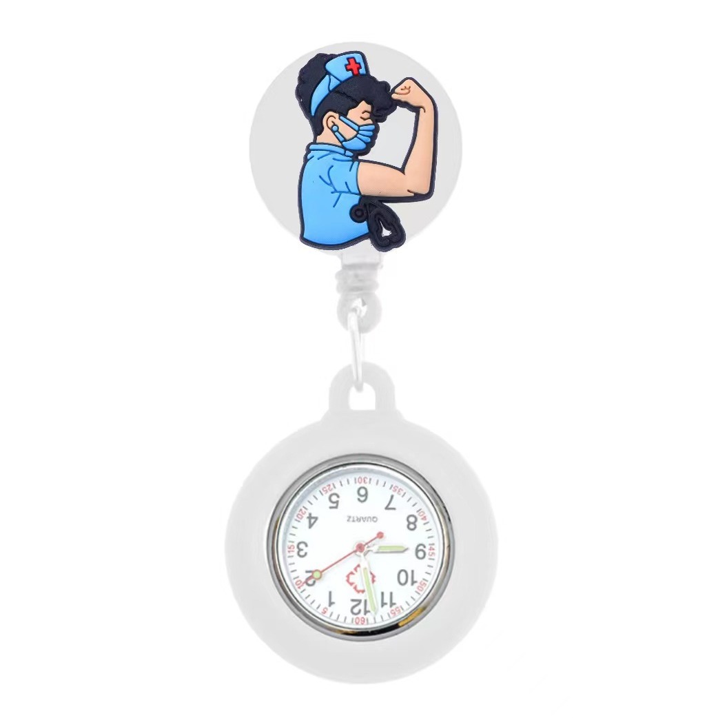 New adjustable nurse chest watch medical watch female student exam pocket watch luminous cute girl hanging watch