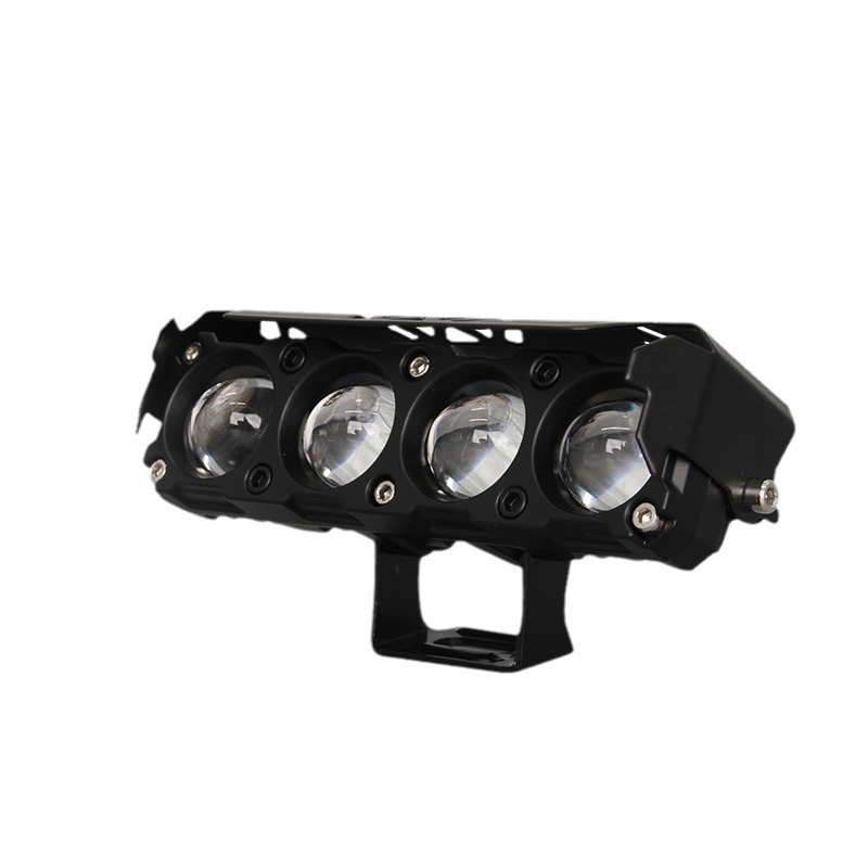 Motorcycle spotlight four-eye electric car light yellow white far and near light external lens car led headlight paving strong light