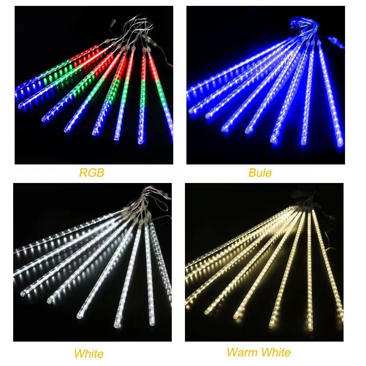 LED meteor shower lights tree lights courtyard Street Lights Christmas decorative lights outdoor waterproof meteor shower water lights
