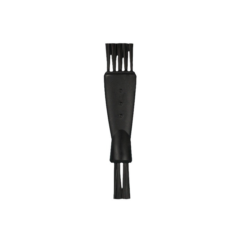 Factory in stock wholesale small brush double head razor cleaning brush nylon hair dandruff removal and dust removal brush accessories