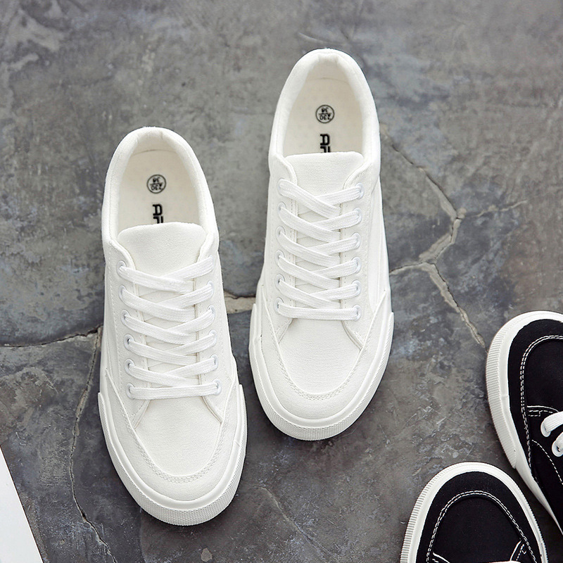2023 Summer New Fashion All-match Casual Men's Shoes Low-top Sports Sneakers Canvas White Trendy Shoes Cloth Shoes White Shoes