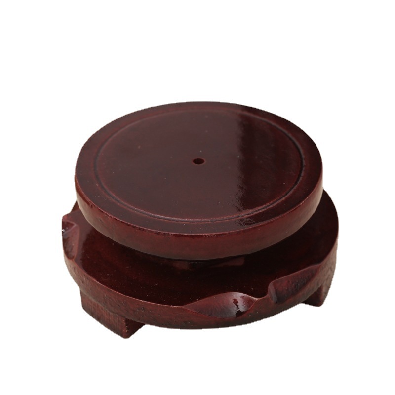 Wholesale rotatable wooden round base Wenchang tower base vase fish tank crafts ornaments a generation of hair