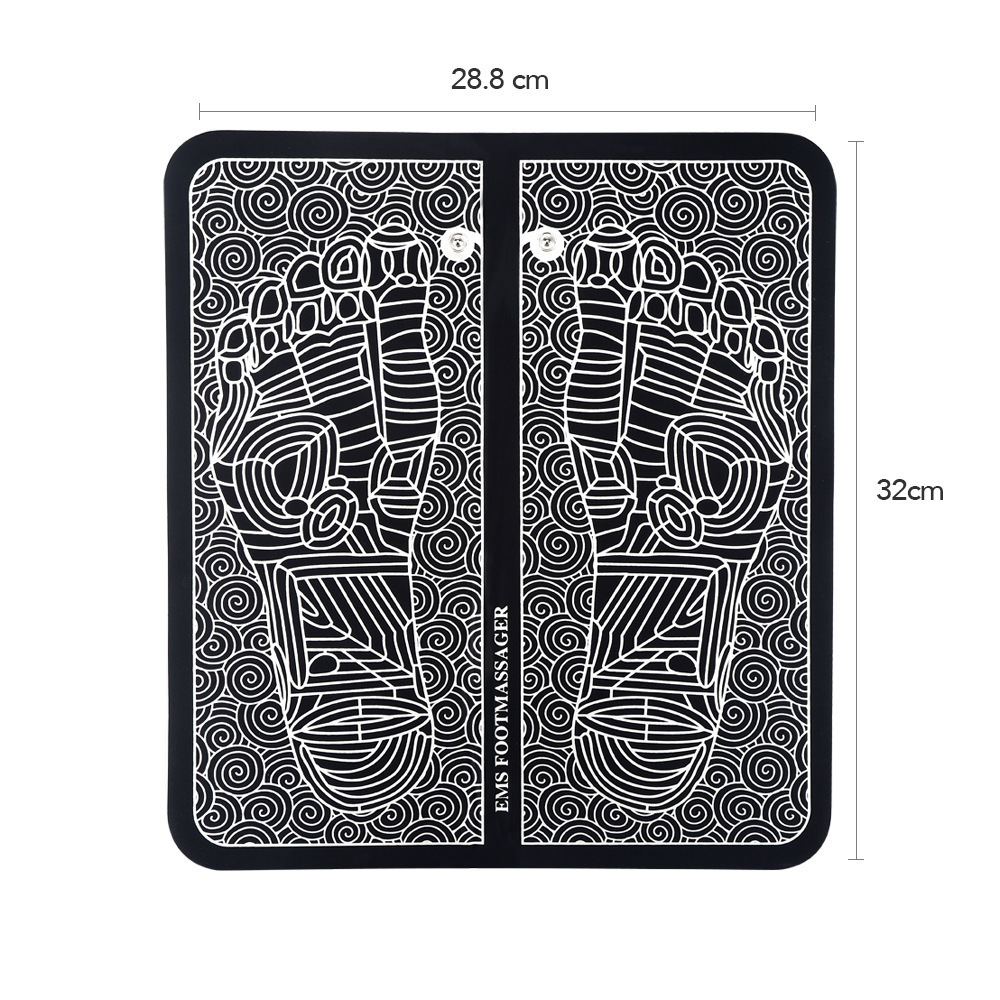 Foreign Trade Cross-border New Remote Control EMS Display Screen Massage Foot Pad Soot Acupoints Meridian Physiotherapy Home Foot Therapy Machine