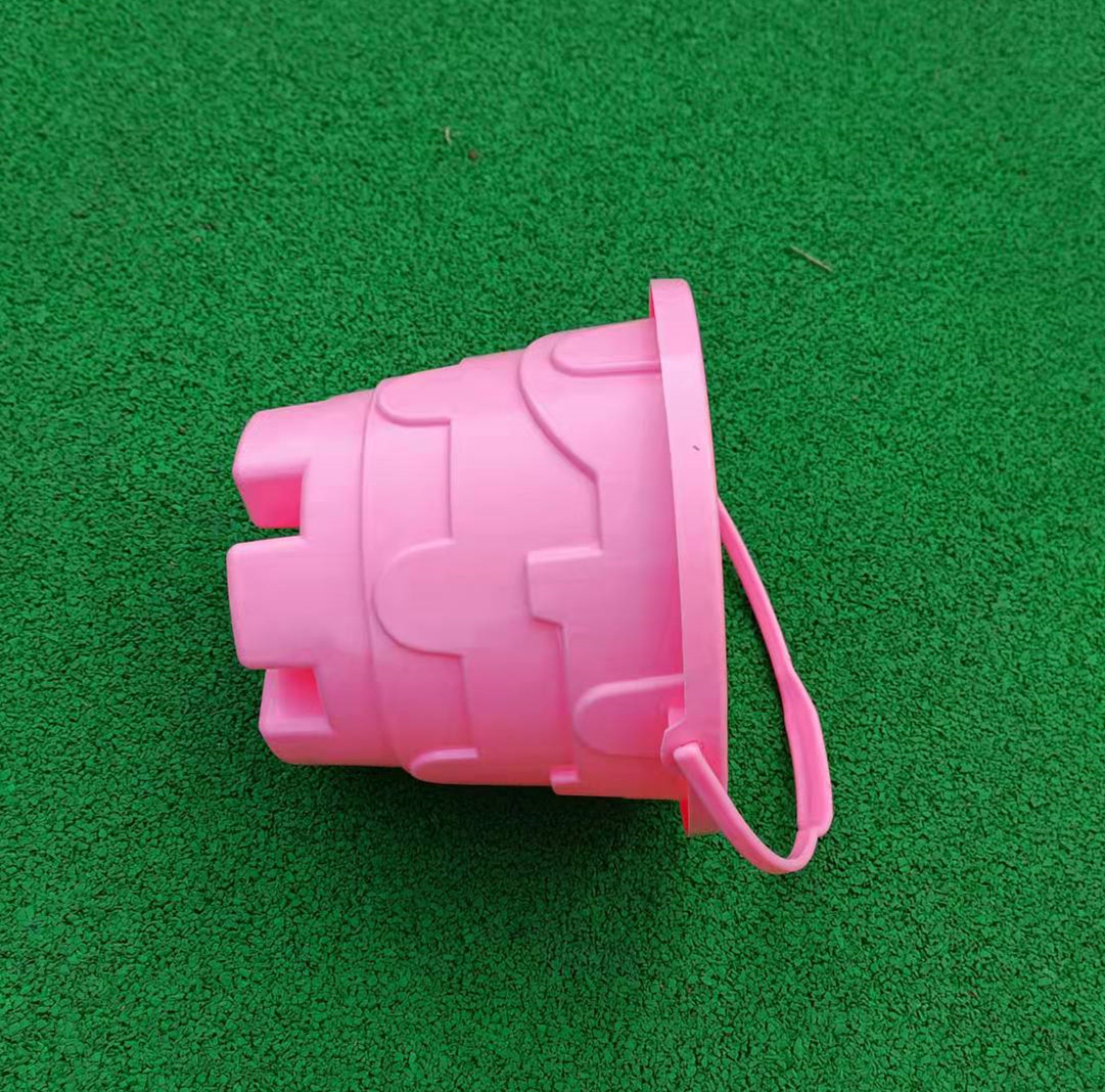 Children's Beach Toy Plastic Bucket Large Single Bucket Baby Play Sand Beach Fish Thickened Large Castle Bucket