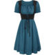 z Amazon Hot Sale Vintage Renaissance Square Collar Short Sleeve dress Victorian Pastoral cosplay Dress