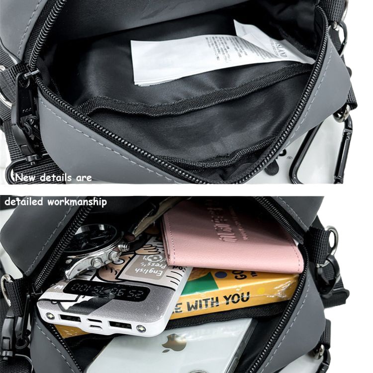 Messenger Bag Men's ins fashion brand sports phone bag girls' simple tooling small shoulder bag casual all-match shoulder bag